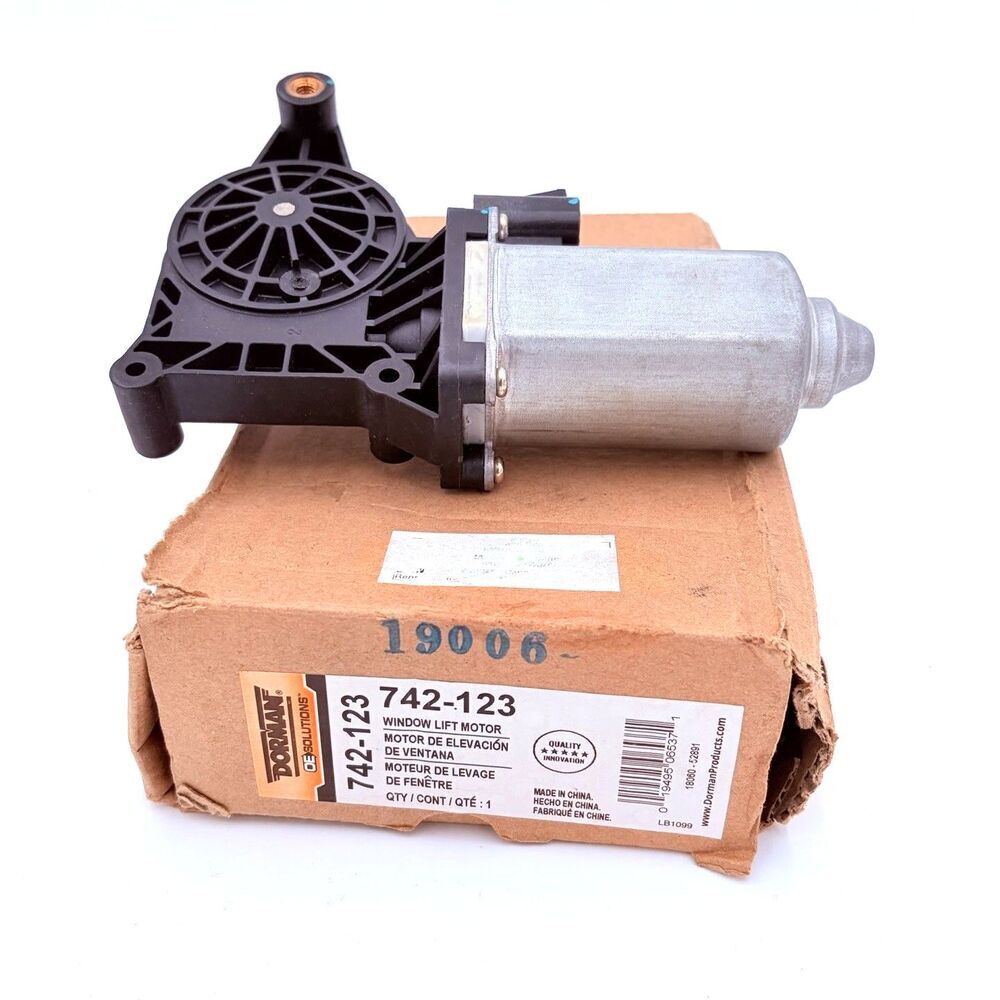 Dorman 742-123 Power Window Lift Motor 12V 2-Pin Connector Replacement Part